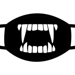 DRACULA 3D CREEPY TEETH FACE MASK